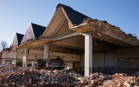 WHEN OLD BUILDINGS ARE DEMOLISHED, NEW LIFE IS CREATED