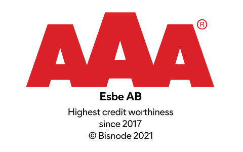 ESBE SUPERA LA RIGIDA VALUTAZIONE DEL RATING DEL CREDITO DI BISNODE E OTTIENE AAA