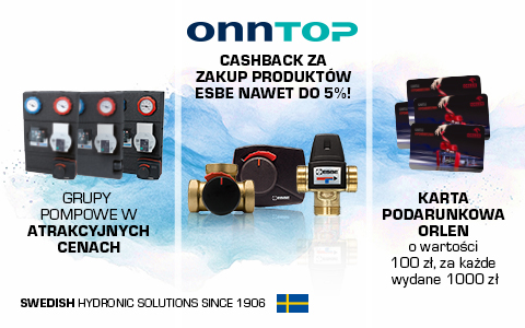 WIELKA PROMOCJA ESBE W PARTNERSTWIE Z ONNINEN: ZYSKAJ NA NAJLEPSZYCH ROZWIĄZANIACH!